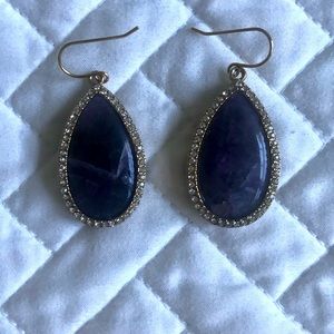 Purple hanging RL earring